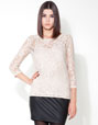 Lace edging shirt