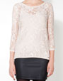Lace edging shirt