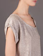 Gold top with gathers