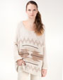 Navajo-style knitted jersey