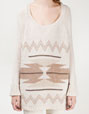 Navajo-style knitted jersey