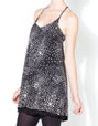 Vestido de tirantes con estampado de estrellas
