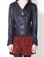 Crossed PU jacket