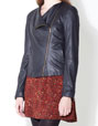 Crossed PU jacket