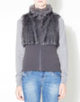 Sleeveless fur jacket