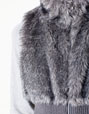 Sleeveless fur jacket