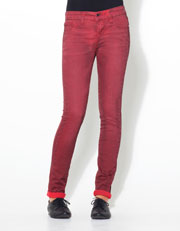Coloured skinny trousers