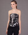 Two-tone sequins bodice