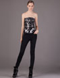 Two-tone sequins bodice