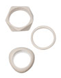 Set de tres pulseras asimétricas