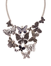 Collar multimariposas