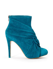 Botín tacón serraje cruzado