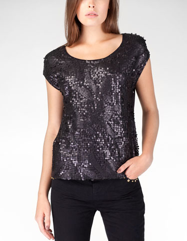 Sequinned top