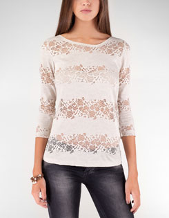 Camiseta jaquard y cremallera