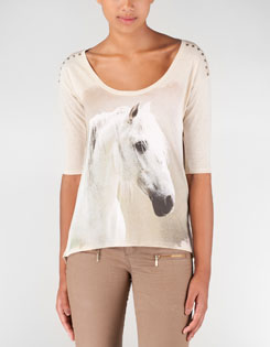 Horse print top