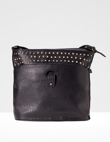 Messenger bag with studs