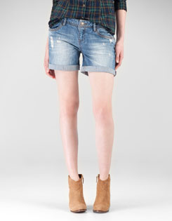 Denim Bermuda shorts