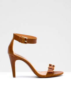 High heel sandals with buckle