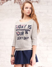 Sudadera estampada letras