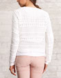 Openwork knitted jersey