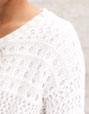 Openwork knitted jersey