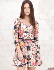 Floral print dress