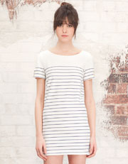 Stripe print dress