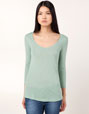 Camiseta básica con cuello redondo