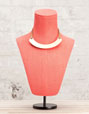 Collar placa metal espejo