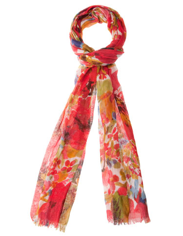 Foulard fiori multicolore