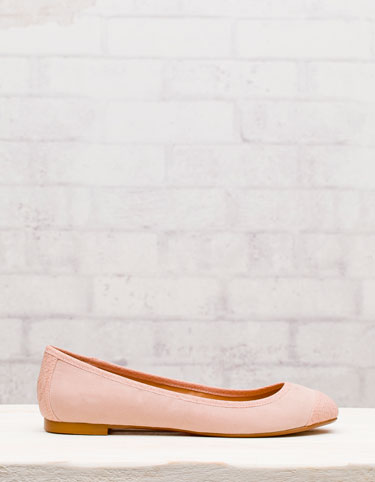 Snake print toe ballerinas