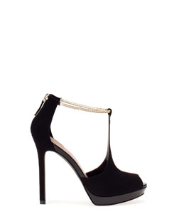 Zapato tacón peep toe fiesta