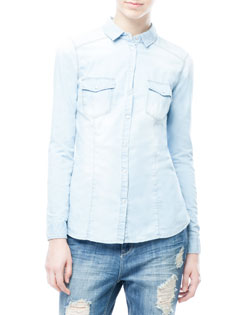 Basic denim shirt