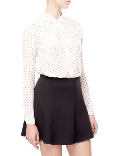 Two-tone print shirt