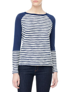 Camiseta rayas punto cortado