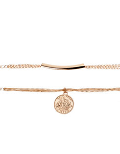 Pulseira moedas e tubos