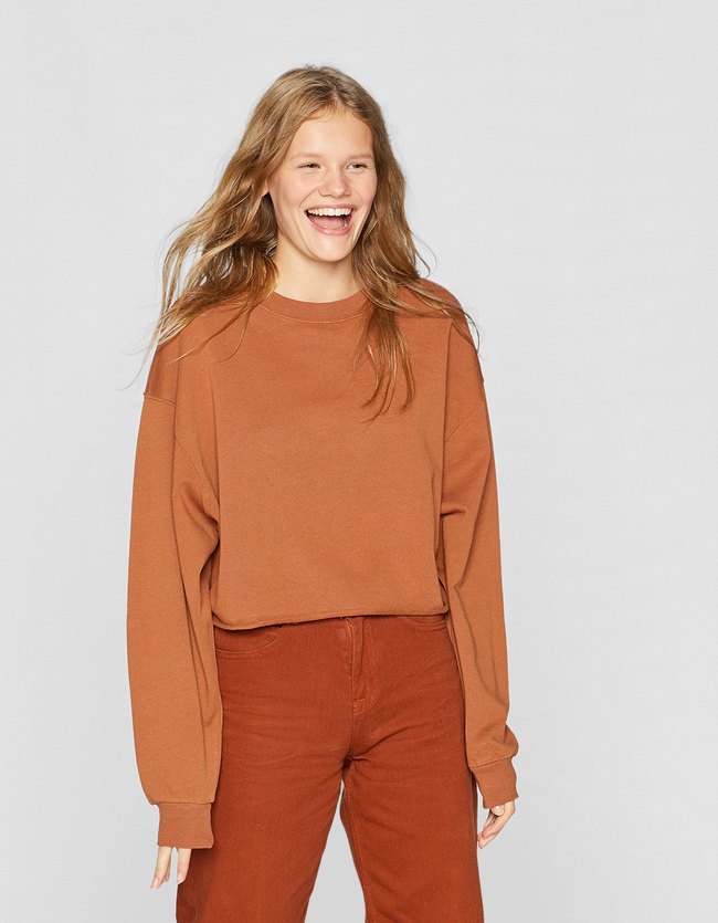 Базовая толстовка с эффектом потертости