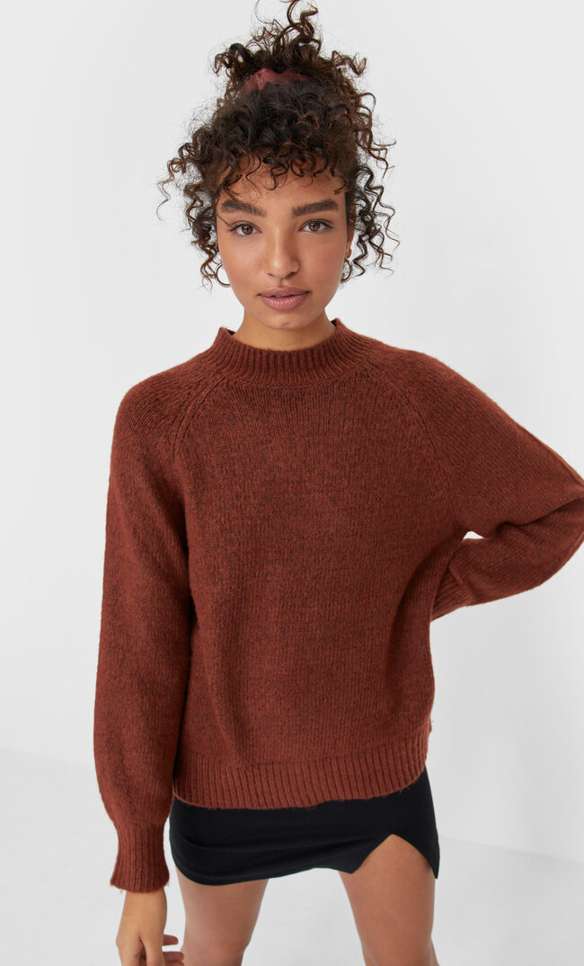 Pull Feutré Femme Marron Xl