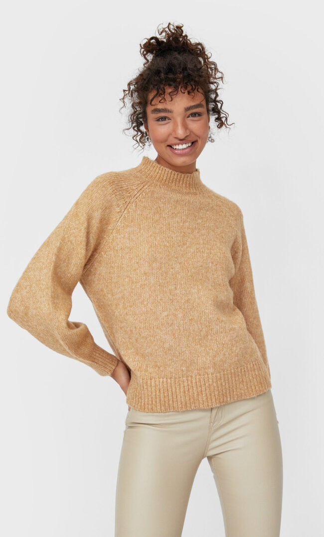 Pull Feutré Femme Beige Xs