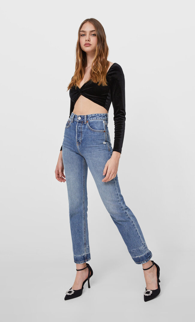 Stradivarius Straight-Leg-Jeans Im Slim-Fit Und Vintagelook Helles Denim 36
Stradivarius Straight-Leg-Jeans Im Slim-Fit Und Vintagelook Helles Denim 36