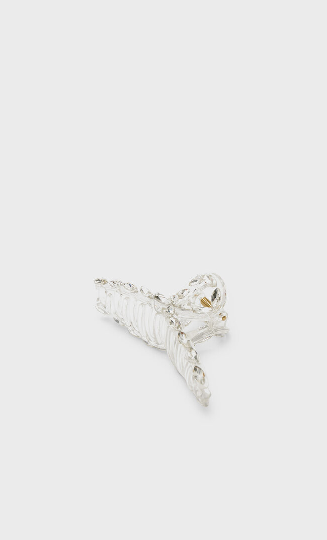 Stradivarius Haarklammer Mit Strass Grau 103