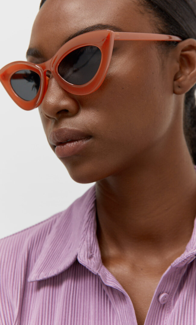 Stradivarius Cateye-Brille Mit Kunststoffgestell Braun 103