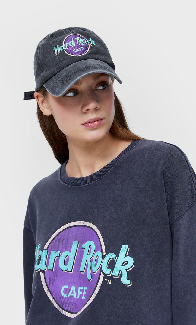 Stradivarius Basecap Hard Rock Grau 103