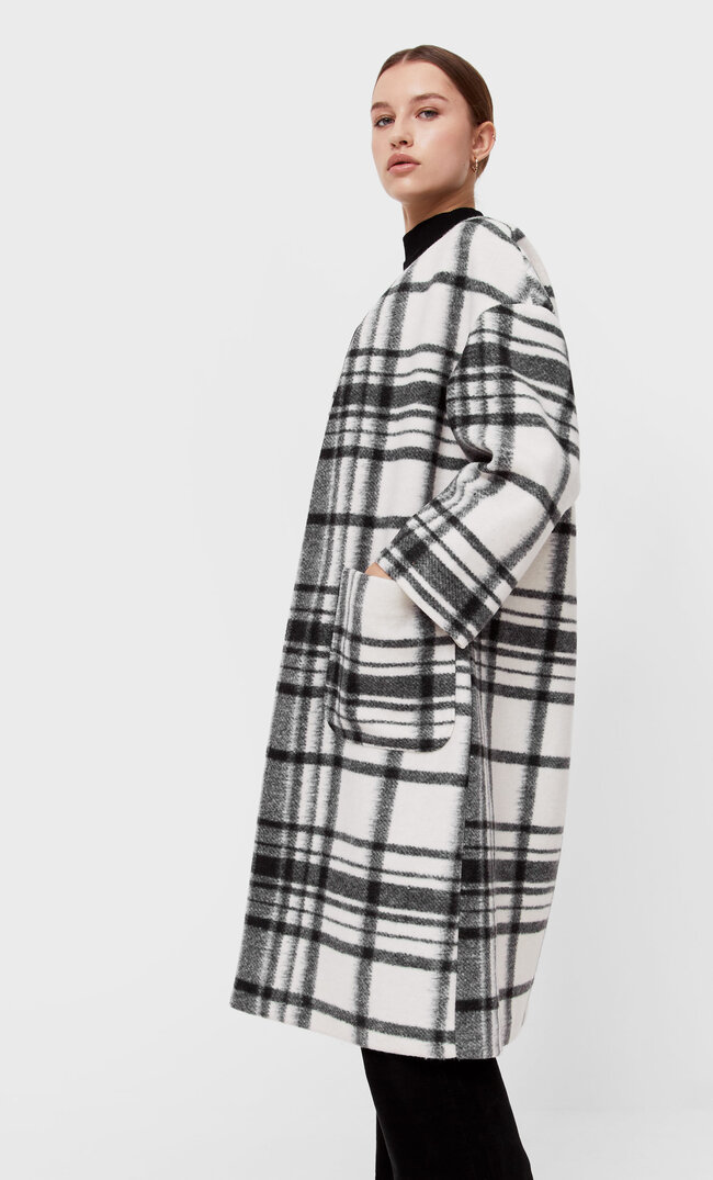 Stradivarius Kardigan W Kratę Z Dzianiny Czarny M