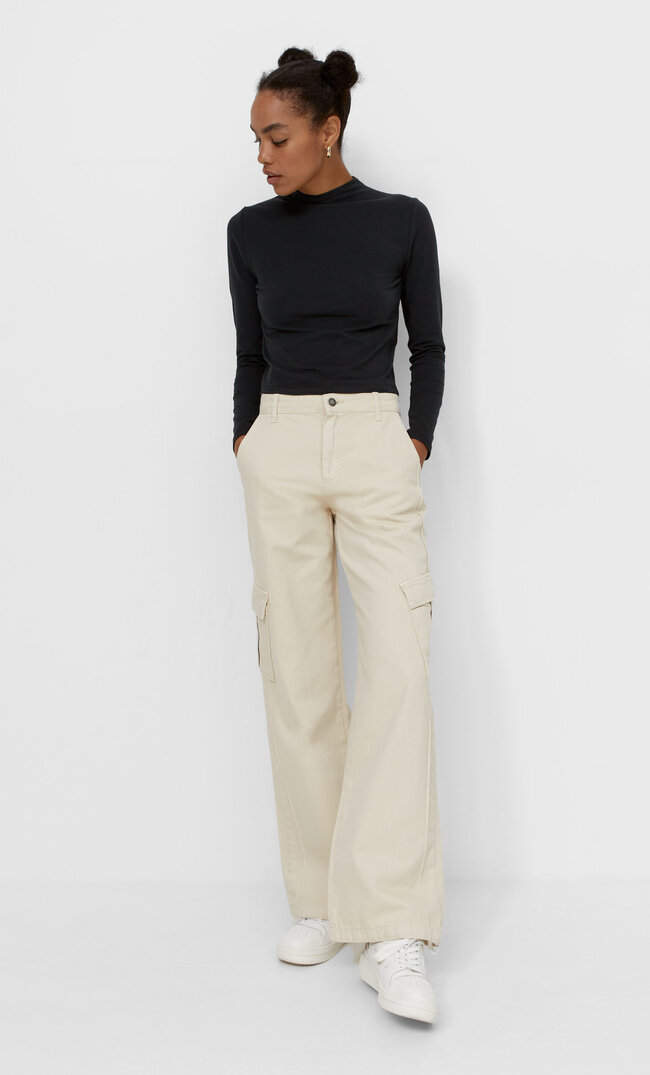 Stradivarius Weicher Pullover Mit Rollkragen Schwarz Xl