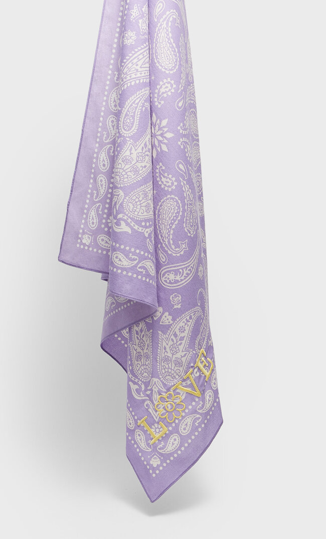 Stradivarius Apaszka Z Motywem Paisley Kobieta Malwowy 103