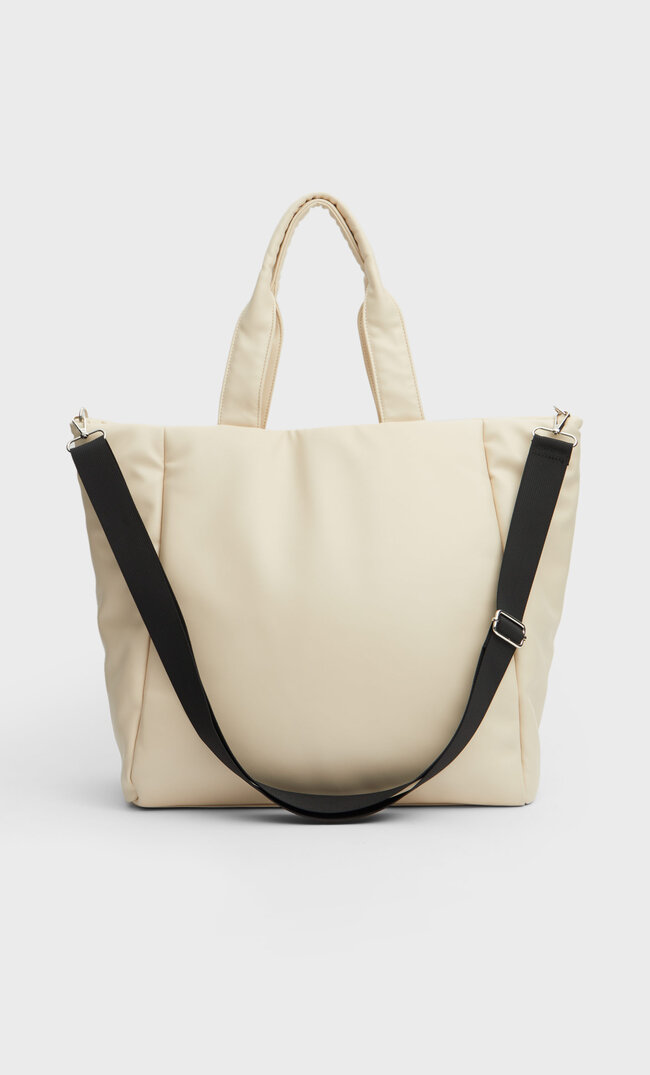 Stradivarius Pikowana Torba Shopper Kobieta Przezroczysty 103