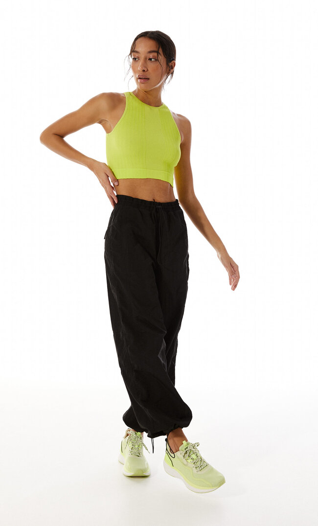Stradivarius Jogginghose Aus Funktionsstoff Schwarz L