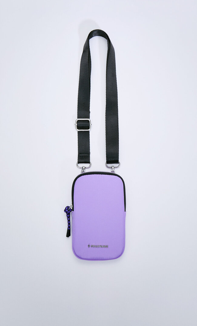Stradivarius Fabric Mobile Phone Bag Lilac M