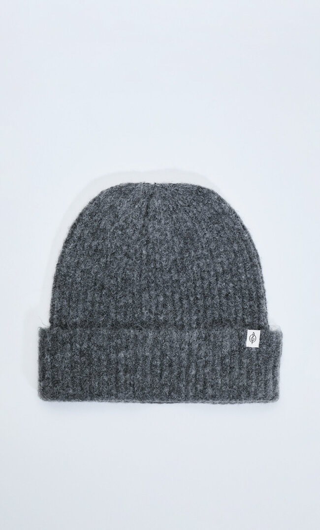 Stradivarius Melierte Basic-Beanie Grau Melange 103